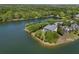 Scenic aerial perspective showcasing a beautiful home surrounded by water and lush greenery at 1391 Royston Rd, Mount Pleasant, SC 29464