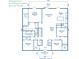 Detailed main level floor plan of the home featuring spacious rooms and convenient layout at 1391 Royston Rd, Mount Pleasant, SC 29464