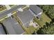 Aerial view of the home featuring a patio with a fire pit, playground, and a spacious fenced-in yard at 160 Cherry Grove Dr, Summerville, SC 29483