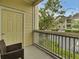 Relaxing balcony with railing overlooking green landscape, perfect for enjoying the outdoors at 1600 Long Grove Drive # 811, Mount Pleasant, SC 29464