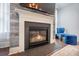 Living room fireplace with mantel and wood accents, creating a cozy focal point at 169 Callibluff Dr, Summerville, SC 29486