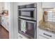 Stainless steel Whirlpool oven with a microwave and regular oven, perfect for cooking and baking at 169 Callibluff Dr, Summerville, SC 29486
