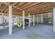 Spacious ground level featuring a hammock and lounge area under the home at 1701 A Palmetto Blvd, Edisto Island, SC 29438