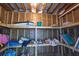 Organized storage area with shelves for all your beach equipment at 1701 A Palmetto Blvd, Edisto Island, SC 29438