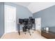 Home office with desk, computer setup, natural light and two storage closets at 1817 Towne St, Johns Island, SC 29455