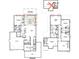 Detailed floor plan showcasing the layout of the first and second floor including all bedrooms, bathrooms and living spaces at 217 Clearpath Dr, Summerville, SC 29486