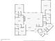 Detailed first floor layout featuring the living spaces, kitchen, and primary bedroom suite at 225 Ridge Rd, Ridgeville, SC 29472