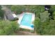 Aerial view of the pool featuring many lounge chairs and tables at 2314 Treescape Dr # 2406, Charleston, SC 29414
