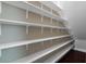 Organized closet with multiple shelves, ideal for maximizing storage space at 2909 Swamp Sparrow Cir, Johns Island, SC 29455