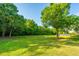 Expansive backyard featuring mature trees, a lush lawn, and well-maintained landscaping at 2954 Woodland Park Dr, Mount Pleasant, SC 29466