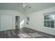 Large primary bedroom with natural light, a ceiling fan, and two large windows at 2954 Woodland Park Dr, Mount Pleasant, SC 29466