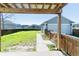View of the backyard and a detached garage, creating a serene outdoor space at 309 Peters Creek Dr, Summerville, SC 29486