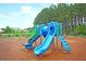 Community playground with blue slide and green climbing bars offers outdoor fun at 309 Peters Creek Dr, Summerville, SC 29486