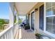 Inviting porch with comfortable outdoor seating, providing a relaxing space with an exterior view at 352 Clayton Dr, Charleston, SC 29414