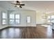 Spacious living room with hardwood floors, many windows and natural light at 366 Trailmore Ln, Summerville, SC 29486