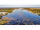An aerial view of a vast river and shoreline, showcasing the surrounding landscape and natural beauty at 3894 Summerton St, Mount Pleasant, SC 29466