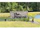 Welcome to The Preserve sign, set in a well-manicured lawn with a tranquil pond backdrop at 3894 Summerton St, Mount Pleasant, SC 29466