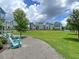 Scenic community green space with Adirondack chairs; perfect spot for relaxation at 4414 Avery Ave, North Charleston, SC 29405