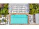 Aerial view of stunning pool and deck area with lounging and social space at 4414 Avery Ave, North Charleston, SC 29405