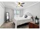 Bedroom with neutral walls, carpet, and modern furnishings at 5413 Barnsley Dr, North Charleston, SC 29420