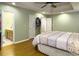 This main bedroom has an ensuite bathroom and walk-in closet for ample storage at 5505 Indigo Makers Trce, Charleston, SC 29418