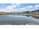 Scenic pond view reflecting the sky and surrounding community, providing a tranquil setting at 629 Snow Owl Dr, Summerville, SC 29486
