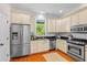 Well-equipped kitchen with stainless steel appliances, granite countertops, and beautiful cabinetry at 656 Coleman Blvd # 405, Mount Pleasant, SC 29464