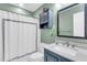 Bathroom featuring vanity, a medicine cabinet, a toilet and shower with a curtain at 7 Sconesill Ln, Charleston, SC 29414