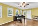 Bonus room with natural light, featuring a piano at 7 Sconesill Ln, Charleston, SC 29414