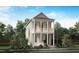 Charming two-story home features a double porch and beautifully landscaped front yard at 712 Rumbling Leaf Ln, Summerville, SC 29486