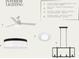 Interior lighting options, including ceiling fans, flush mounts, and a pendant light with black accents at 712 Rumbling Leaf Ln, Summerville, SC 29486