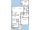 Detailed floor plan layout showcasing the home's rooms, including the kitchen, bedrooms, and bathrooms at 1212 Reserve Ln, Awendaw, SC 29429