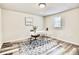 Home office featuring minimalist decor, modern desk, and black and white rug at 1232 Hawthorne Cir, Hanahan, SC 29410