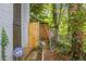 A secure gate and ADT provides piece of mind to the home's entrance at 1316 Wichman St, Walterboro, SC 29488
