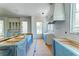 Kitchen with center island and cabinets awaiting final installation at 1430 Hindman Ave, Mount Pleasant, SC 29464