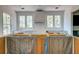 Kitchen space with a range hood and cabinets awaiting final installation at 1430 Hindman Ave, Mount Pleasant, SC 29464