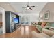 Inviting living space with hardwood floors, comfortable seating, and lots of natural light at 157 Townsend Way, Summerville, SC 29483