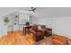 Charming home office with custom built-ins and beautiful wood floors at 2 Pagett St, Daniel Island, SC 29492