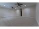 Spacious carpeted basement with recessed lighting and ceiling fans, perfect for a recreation or media room at 208 Molasses Mill Ct, Summerville, SC 29485