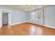 Bright dining room showcasing hardwood floors, offering space for Gathering gatherings at 210 Padgett Loop, Walterboro, SC 29488