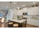 Modern kitchen with granite countertops, stainless steel appliances, and an island with seating at 213 Clearpath Dr, Summerville, SC 29486