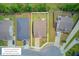 Aerial view highlighting the property's layout within a well-maintained lot and neighborhood setting at 219 Whirlaway Dr, Moncks Corner, SC 29461