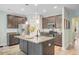 Modern kitchen with granite countertops, stainless steel appliances, and a stylish island at 219 Whirlaway Dr, Moncks Corner, SC 29461