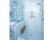 Bright bathroom showcases a glass shower, soaking tub and elegant tile work at 23 Forde Row, Charleston, SC 29412
