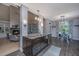 Kitchen and breakfast nook featuring granite counters, stainless appliances, and an open flow to the living room at 23 Forde Row, Charleston, SC 29412