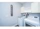 Convenient laundry room with modern, white appliances and stylish decor at 23 Forde Row, Charleston, SC 29412