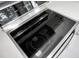 Close up of a black, glass, Bosch cooktop range with a stainless steel trim at 250 Grand Oaks Dr, Ladson, SC 29456