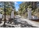 Grand gated entrance providing privacy and security for this property at 2636 Anchor Watch Dr, Wadmalaw Island, SC 29487