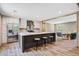Modern kitchen with a large island, stainless steel appliances, and bar stool seating at 317 Marion Rd, Dorchester, SC 29437