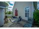 Inviting patio area with outdoor furniture and views of the backyard at 320 Foxglove Ave, Summerville, SC 29483
